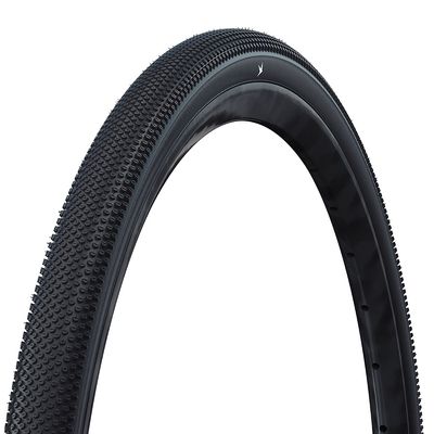 Schwalbe, G-One Allround, Hybrid Tire, 700x35C, Folding, Tubeless Ready, Addix Green, RaceGuard, 67TPI, Black