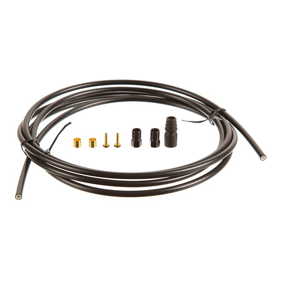 Tektro, Connecting Bolt Hose Kit, 5.5mm, 2500mm, Black, Kit