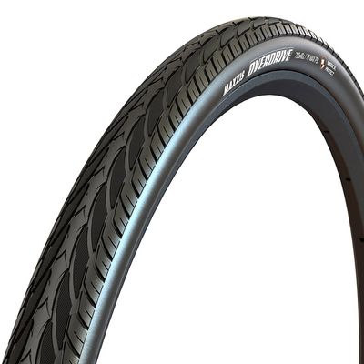 Maxxis, Overdrive Excel, Hybrid Tire, 700x47C, Wire, Clincher, Single, SilkShield, Reflective, 60TPI, Black
