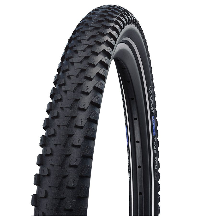 Schwalbe, Marathon Plus MTB, Hybrid Tire, 27.5"x2.35, Wire, Clincher, Addix, SmartGuard, TwinSkin, Reflex, 67TPI, Black