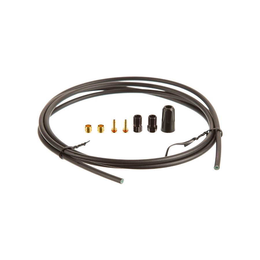 Tektro, Connecting Bolt Hose Kit, 5.0mm, 2000mm, Black, Kit