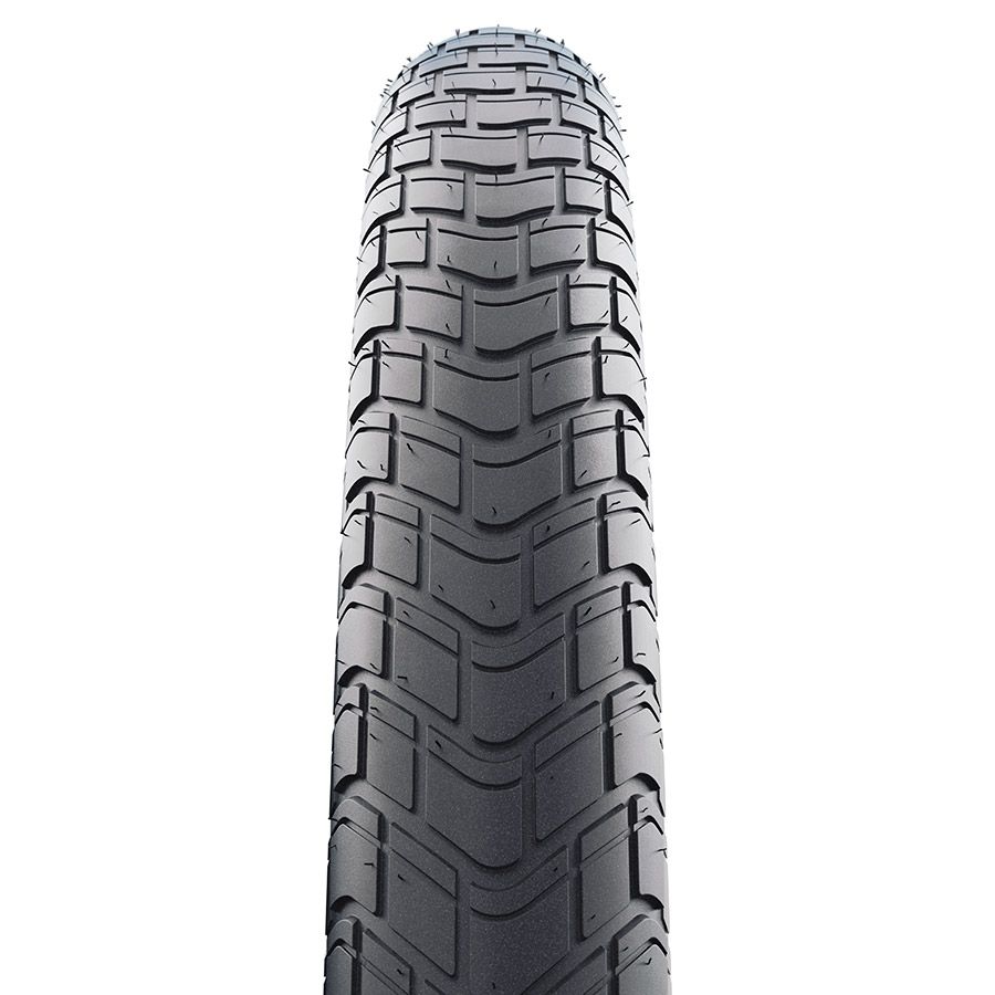 Schwalbe, Motion Big Apple, Hybrid Tire, 27.5''x2.35, Wire, Clincher, Addix Green, RaceGuard, Reflex, 67TPI, Black