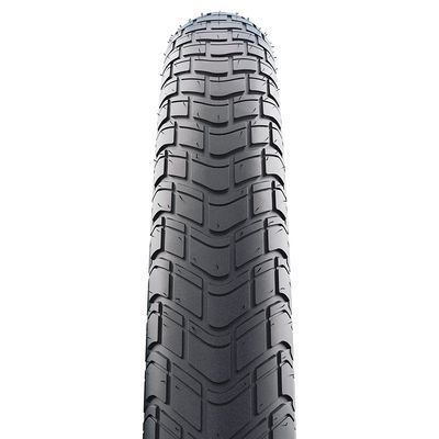 Schwalbe, Motion Big Apple, Hybrid Tire, 27.5''x2.35, Wire, Clincher, Addix Green, RaceGuard, Reflex, 67TPI, Black