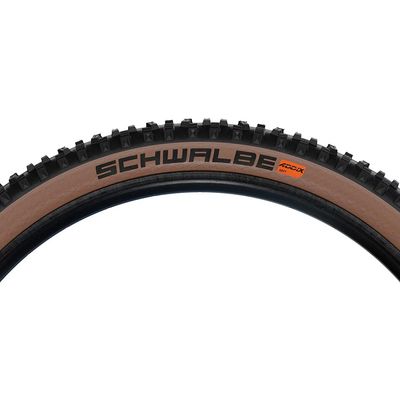 Schwalbe, Hans Dampf Addix, Mountain Tire, 29"x2.35, Folding, Tubeless Ready, Addix Soft, Super Trail, 67TPI, Tanwall