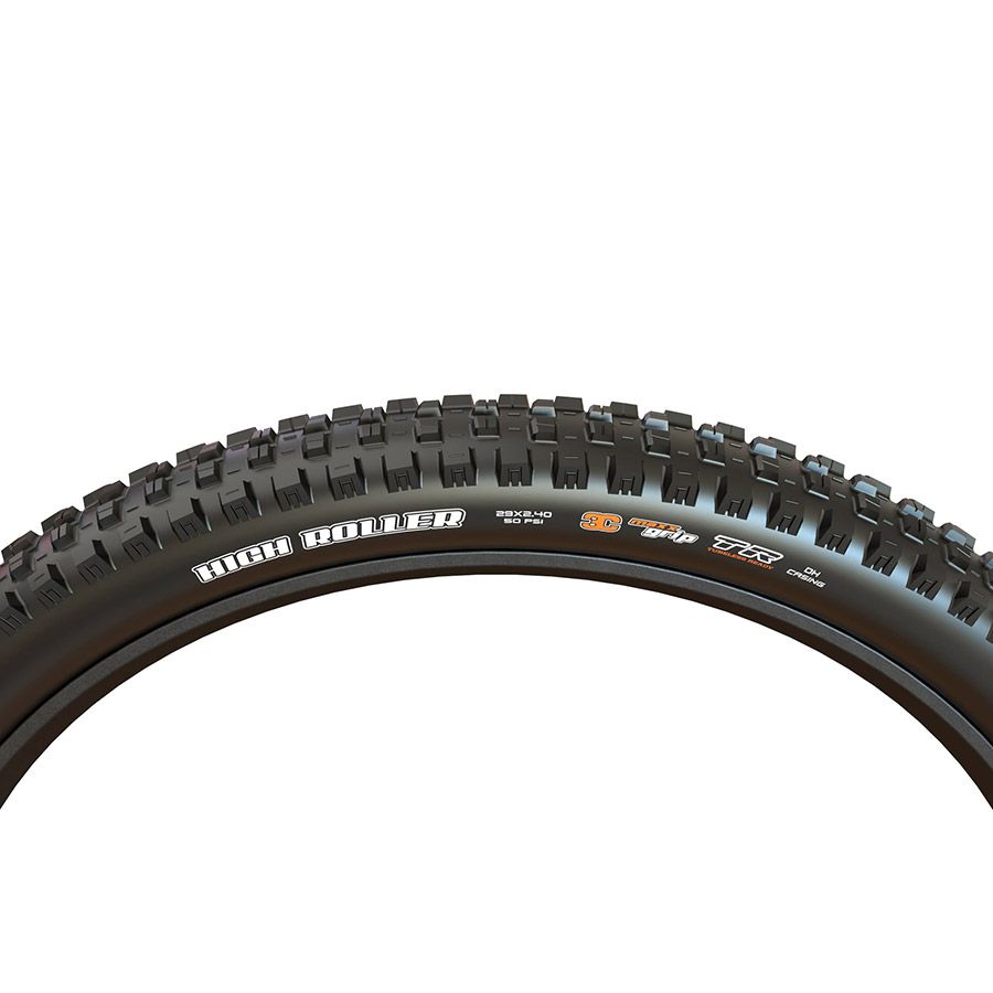 Maxxis, High Roller III, Mountain Tire, 27.5"x2.40, Folding, Tubeless Ready, MaxxGrip, Double Down, Wide Trail, 120x2TPI, Black