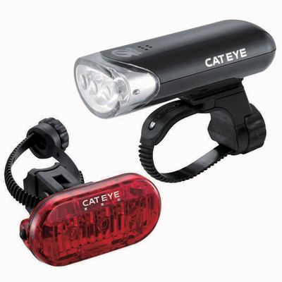 CatEye, Kit HL-EL135/Omni 3, Light, Set, Black