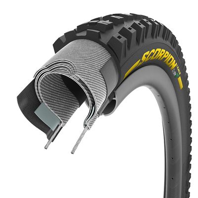 Pirelli, Scorpion Race DH T, Mountain Tire, 29"x2.50, Folding, Tubeless Ready, SmartEVO DH, DualWALL, 60TPI, Black