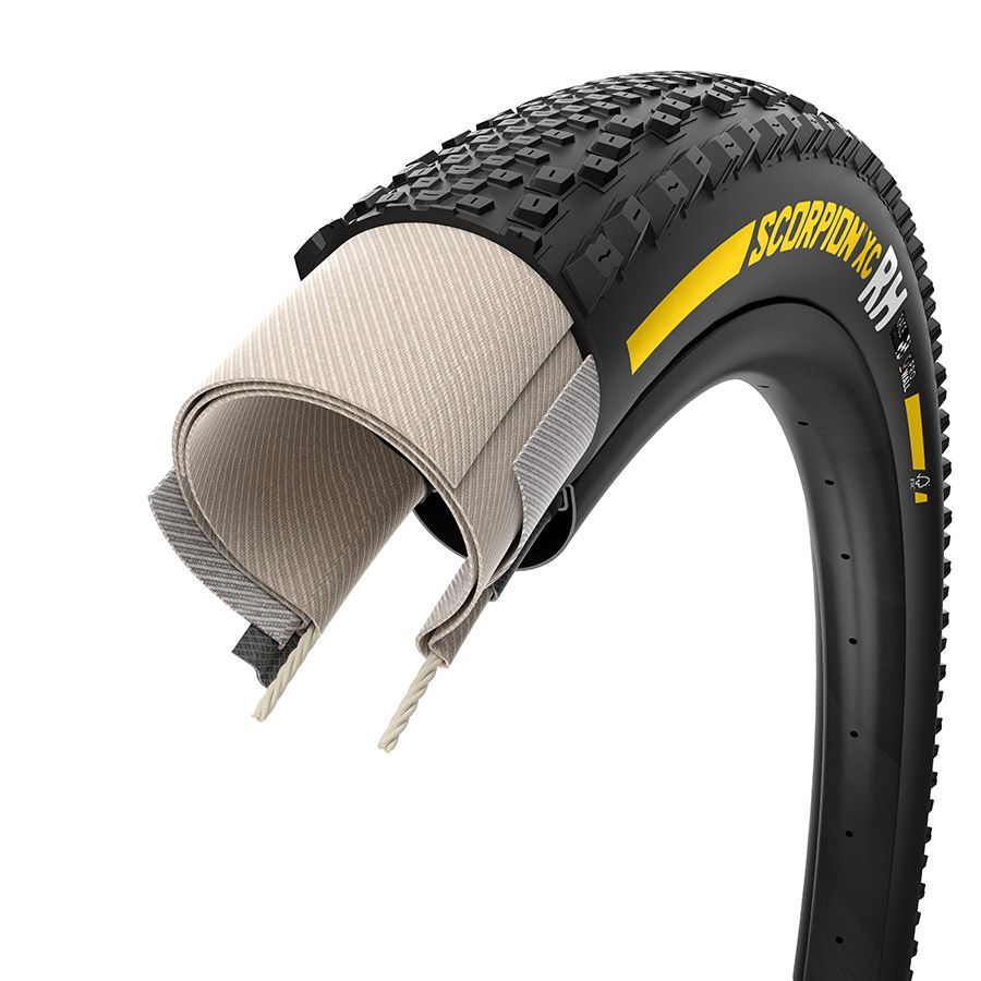 Pirelli, Scorpion Race XC RH, Mountain Tire, 29x2.4, Folding, Tubeless Ready, Race XC Compound, ProWALL, 120TPI, Black