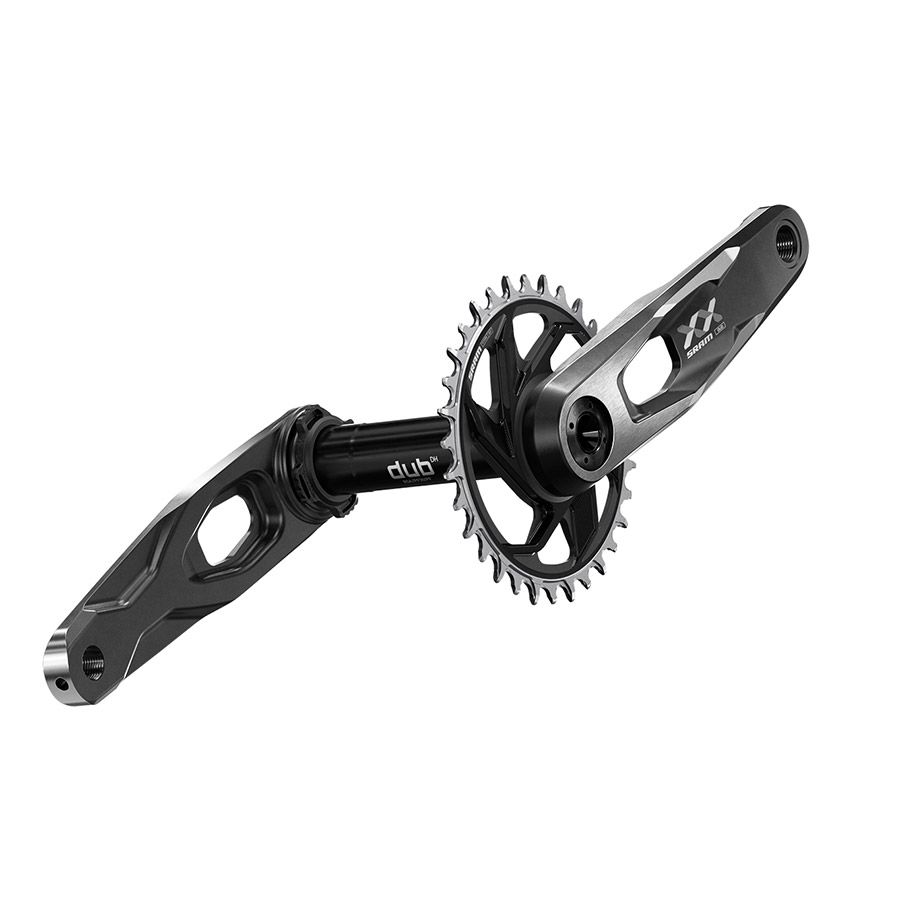 SRAM, XX Downhill CL56.5, Crankset, Speed: 7, Spindle: 28.99mm, BCD: Direct Mount SRAM 8 Bolt, 34, DUB, 150mm, Black, DH