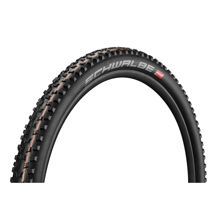 Schwalbe, Rocket Ron Addix, Mountain Tire, 27.5''x2.25, Folding, Tubeless Ready, Addix Speedgrip, SnakeSkin, 67TPI, Black