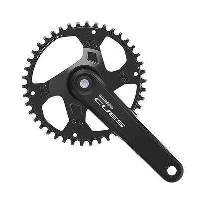 Shimano, CUES FC-U4000-1, Crankset, Speed: 9/10/11, BCD: Rivets, 42, JIS, 175mm, Black, MTB/Boost, EFCU40001EB2X