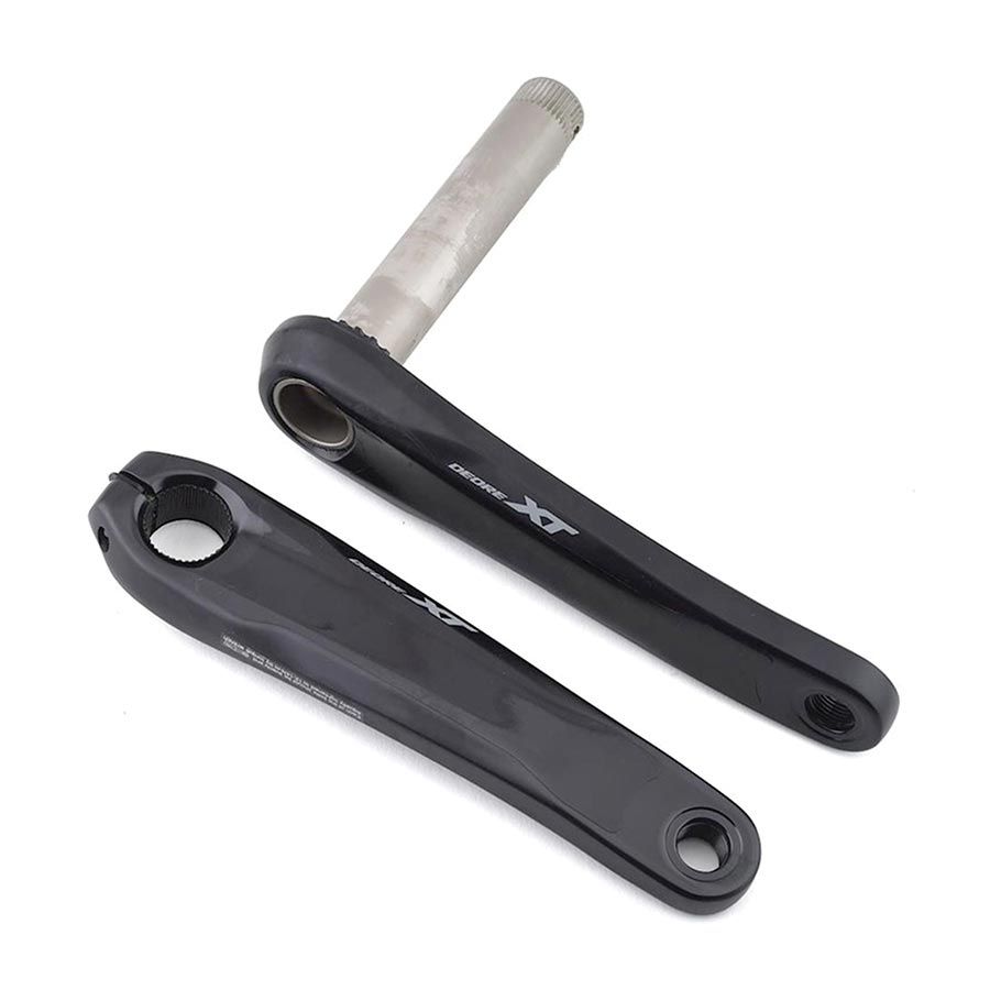 Shimano, XT  FC-M8130, Crankset, Speed: 12, Spindle: 24mm, BCD: Direct Mount Shimano, No Chainring, Hollowtech II, 175mm, Black, SuperBoost+, IFCM81301EXXT