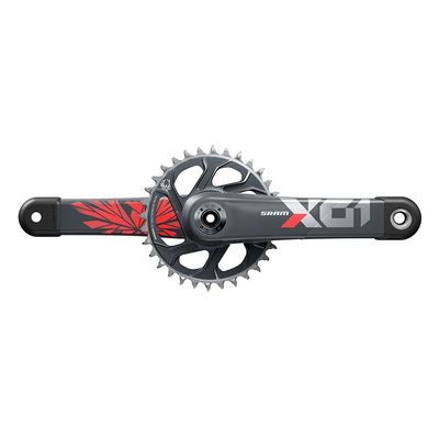 SRAM, X01 Eagle DUB C3, Crankset, Speed: 11/12, Spindle: 28.99mm, BCD: Direct Mount, 32, DUB, 165mm, Red, Boost