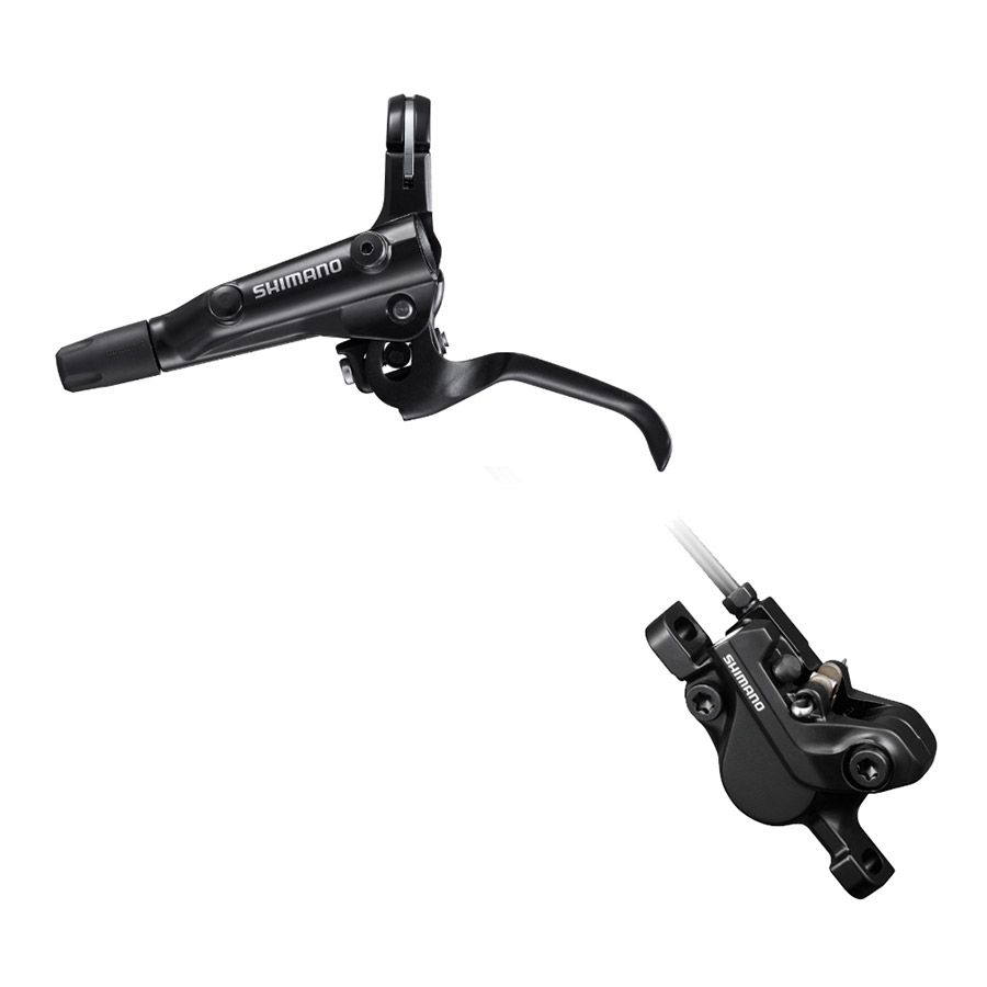 Shimano, Deore BL-MT501 / BR-MT500, MTB Hydraulic Disc Brake, Front, Post mount, Disc: 160 or 180mm (not included), Black, EMT5012JLFPRA100