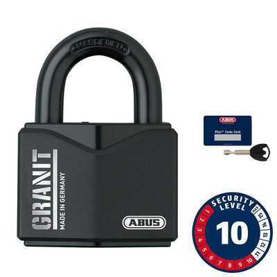 Abus, Granit 37/55, Padlock, Key, 62.5x55mm, Black