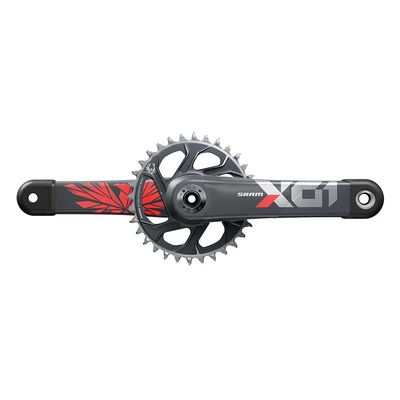 SRAM, X01 Eagle DUB C3, Crankset, Speed: 11/12, Spindle: 28.99mm, BCD: Direct Mount, 32, DUB, 170mm, Red, Boost