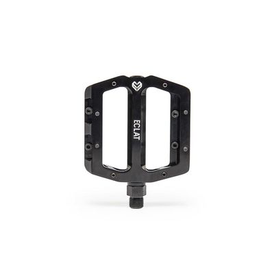 Eclat, Surge CNC, Platform Pedals, Body: Aluminum, Spindle: Cr-Mo, 9/16'', Black, Pair
