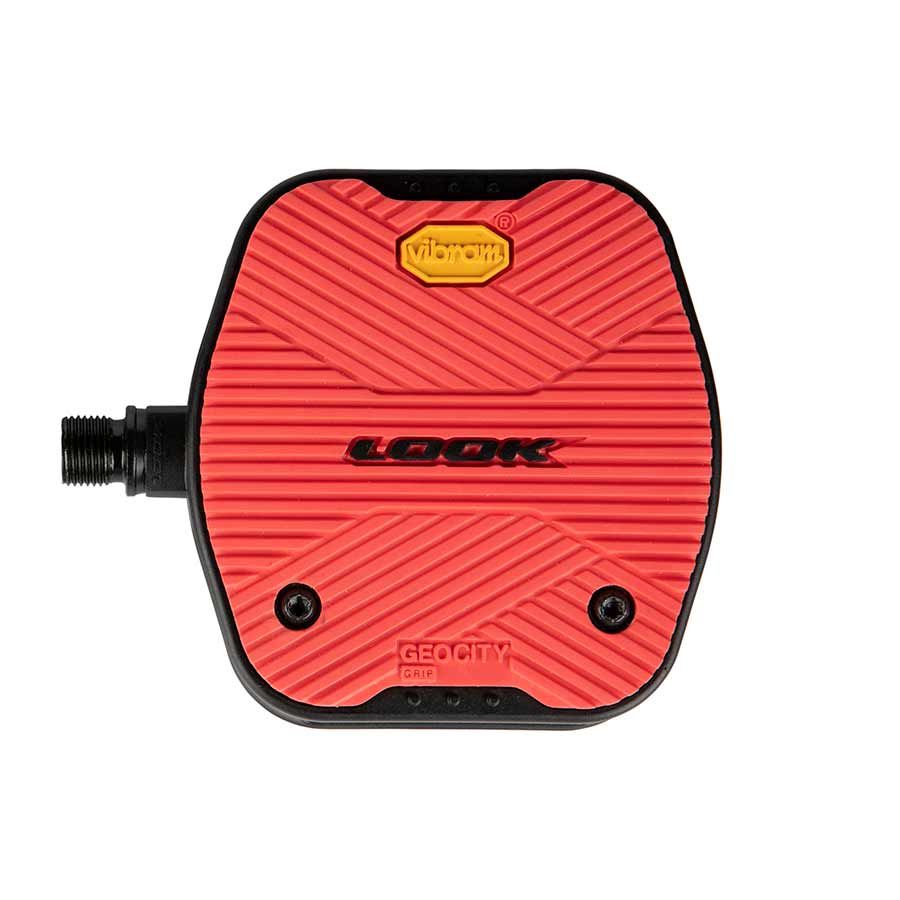 Look, GEO City Grip, Platform Pedals, Body: Composite, 9/16'', Red, Pair