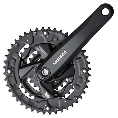Shimano, FC-M371, Crankset, 9 sp., 170mm, 26/36/48T, Square, 50mm, Black