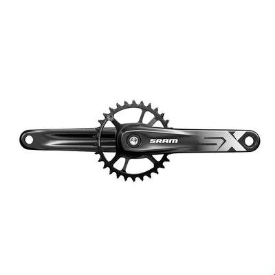 SRAM, SX Eagle, Crankset, Speed: 12, Spindle: 28.99mm, BCD: Direct Mount, 32, DUB, 165mm, Black, Boost
