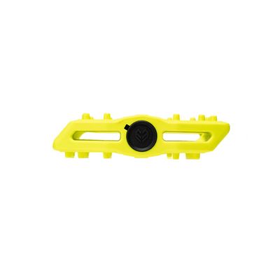 Eclat, Slash, Platform Pedals, Body: Nylon, Spindle: Cr-Mo, 9/16'', Yellow, Pair