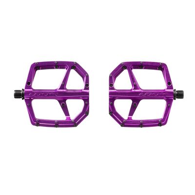Look, Trail Roc Plus, Platform Pedals, Body: Aluminum, Spindle: Cr-Mo, 9/16'', Purple, Pair