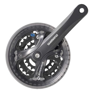 Shimano, Acera FC-M361, Crankset, MTB, 6/7/8 sp., 22/32/42T, BCD:64/104, Square, 175mm, Black