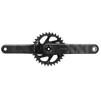 SRAM, XX1 Eagle DUB, Crankset, Speed: 11/12, Spindle: 28.99mm, BCD: Direct Mount SRAM 3 Bolt, 30, DUB, 170mm, Black, Fat Bike 4"
