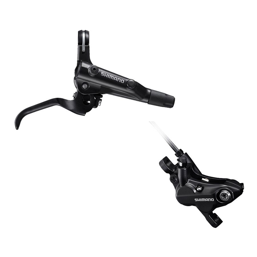 Shimano, Deore BL-MT501 / BR-MT520, MTB Hydraulic Disc Brake, Rear, Post mount, Disc: 140 to 220mm (not included), Black, EMT501EJRRXRA170