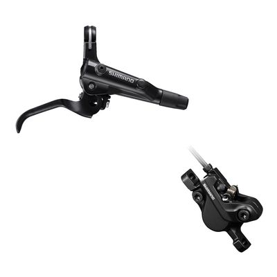 Shimano, Deore BL-MT501 / BR-MT500, MTB Hydraulic Disc Brake, Rear, Post mount, Disc: 160 or 180mm (not included), Black, EMT5012JRRXRA170