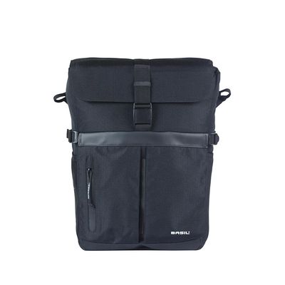 Basil, Move Simple, MIK Studs, Pannier, 15L, Black