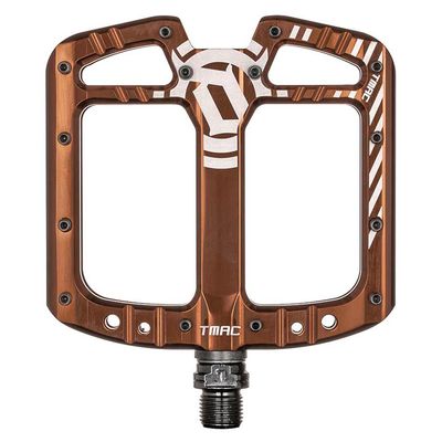 Deity, TMAC, Platform Pedals, Body: Aluminum, Spindle: Cr-Mo, 9/16'', Bronze, Pair
