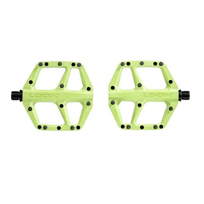 Look, Trail Fusion, Platform Pedals, Body: Composite, 9/16'', Green, Pair