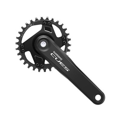 Shimano, CUES FC-U4000-1, Crankset, Speed: 9/10/11, BCD: Rivets, 30, JIS, 175mm, Black, MTB/Boost, EFCU40001EA0
