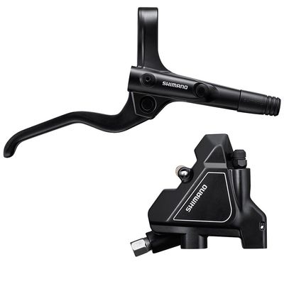 Shimano, Alivio BL-M201/BR-UR300, MTB Hydraulic Disc Brake, Rear, Flat mount, Disc: 160 or 180mm (not included), Black, Set, EMT2012KRRDRA170