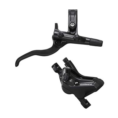 Shimano, Deore BL-M4100 / BR-MT420, MTB Hydraulic Disc Brake, Rear, Post mount, Disc: Not included, Black