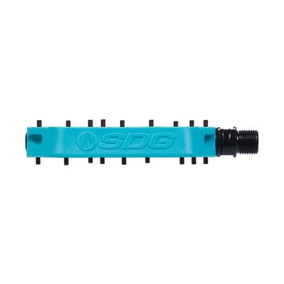 SDG Components, Comp, Platform Pedals, Body: Composite, Spindle: Cr-Mo, 9/16'', Turquoise, Pair