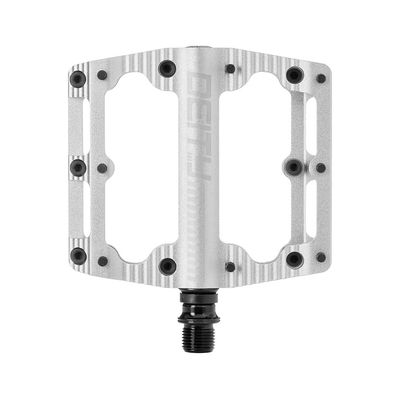 Deity, Black Kat, Platform Pedals, Body: Aluminum, Spindle: Cr-Mo, 9/16'', Silver, Pair