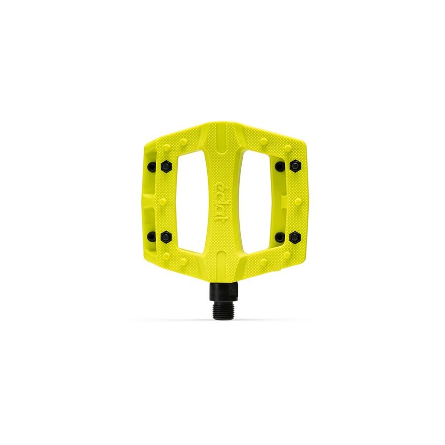 Eclat, Contra, Platform Pedals, Body: Nylon, Spindle: Cr-Mo, 9/16'', Yellow, Pair