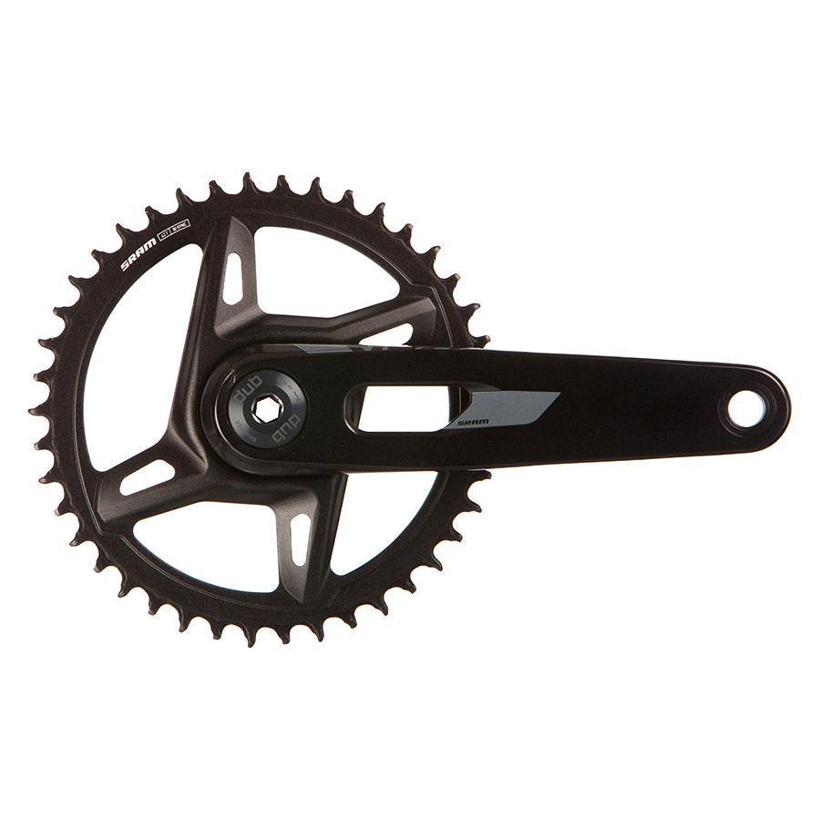 SRAM, Rival 1x XPLR Powermeter E1, Power Meter Crankset, Speed: 12/13, Spindle: 28.99mm, BCD: Direct Mount SRAM 8 Bolt, 42, DUB, 175mm, Black, Road