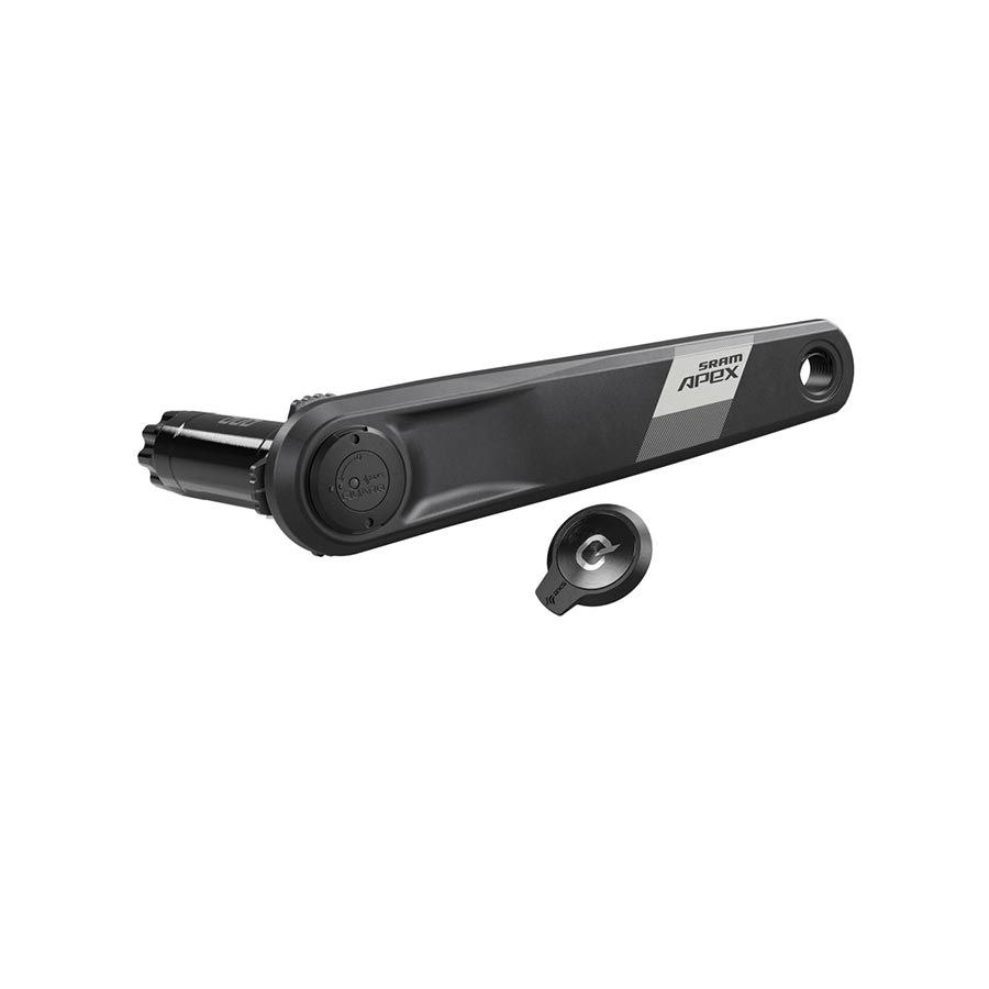 SRAM, Apex D1 PM, Left Arm with Power Meter Spindle, Speed: 12, Spindle: 28.99mm, DUB, 175mm, Black, Road Disc