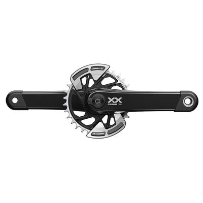 SRAM, XX T-Type Spindle Power Meter, Power Meter Crankset, Speed: 12, Spindle: 28.99mm, BCD: Direct Mount, 32, DUB, 165mm, Black, Boost