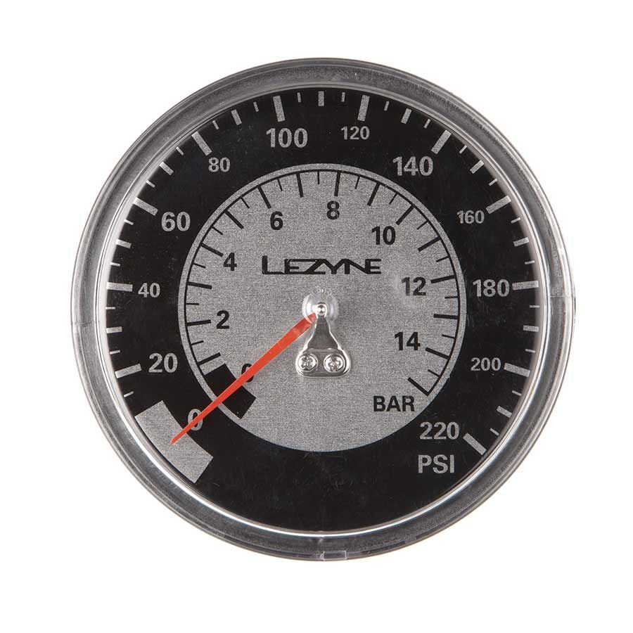 Lezyne, Floor Pumps Gauge, 3.5'', 220psi