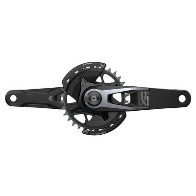 SRAM, X0 T-Type Spindle Power Meter, Power Meter Crankset, Speed: 12, Spindle: 28.99mm, BCD: Direct Mount, 32, DUB, 165mm, Black, Boost