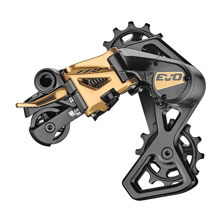 TRP, EVO 7, Rear Derailleur, Speed: 7, Cage: Short, Gold