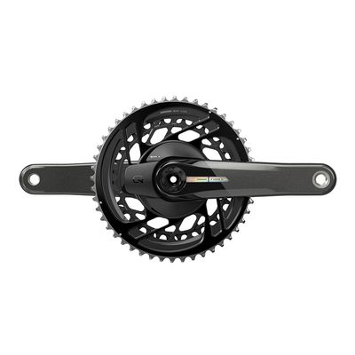 SRAM, Force D2 2x, Power Meter Crankset, Speed: 12, Spindle: 28.99mm, BCD: Direct Mount, 46/33, DUB, 175mm, Black, Road Disc