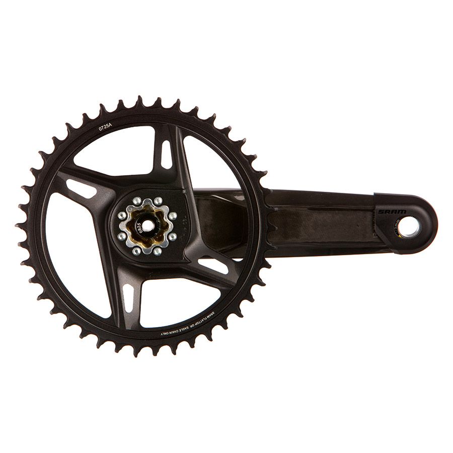 SRAM, Force 1x XPLR Powermeter E1, Power Meter Crankset, Speed: 12/13, Spindle: 28.99mm, BCD: Direct Mount SRAM 8 Bolt, 42, DUB, 175mm, Black, Road