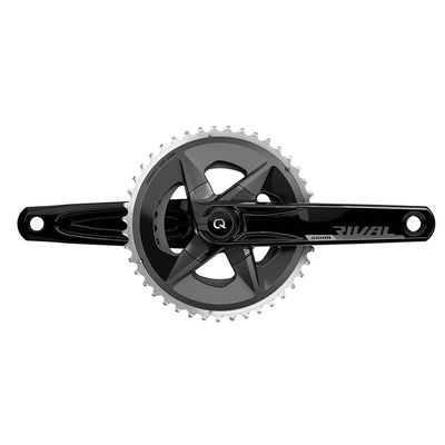 SRAM, Rival D1 Quarq Wide 2x, Power Meter Crankset, Speed: 12, Spindle: 28.99mm, BCD: 94mm, 43/30, DUB, 175mm, Black, Road Disc