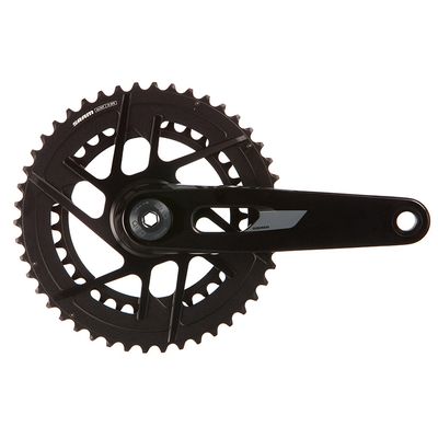 SRAM, Rival 2x Powermeter E1, Power Meter Crankset, Speed: 12, Spindle: 28.99mm, BCD: Direct Mount SRAM 8 Bolt, 46/33, DUB, 165mm, Black, Road