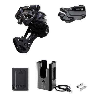 Shimano, Deore XT Di2 RD-M8250 Kit, Rear Derailleur, Speed: 12, Cage: GS, Black, I-Spec EV, IGPM8250UPG04